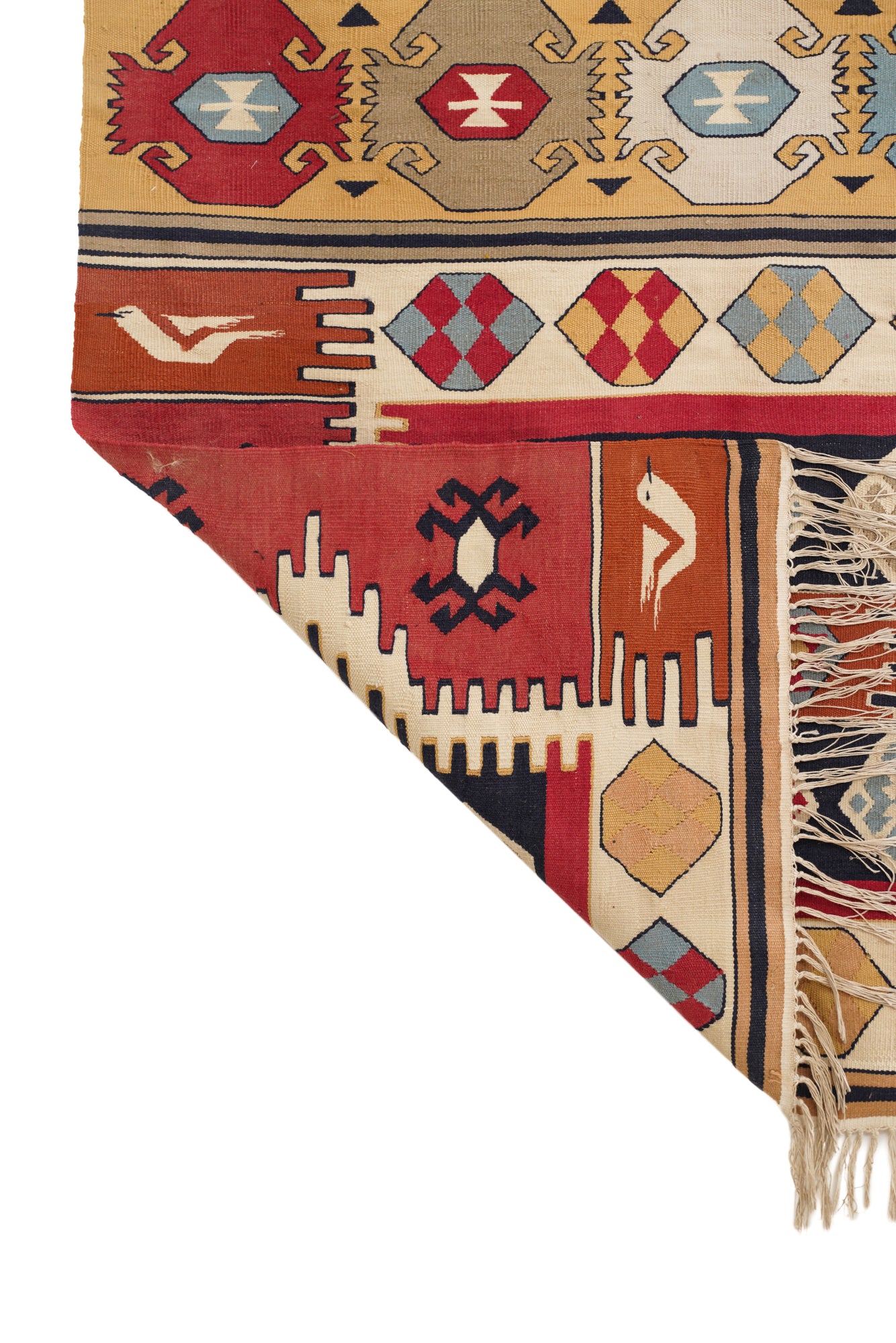 VINTAGE BESSARABIAN KILIM 5'3" x 3'2"