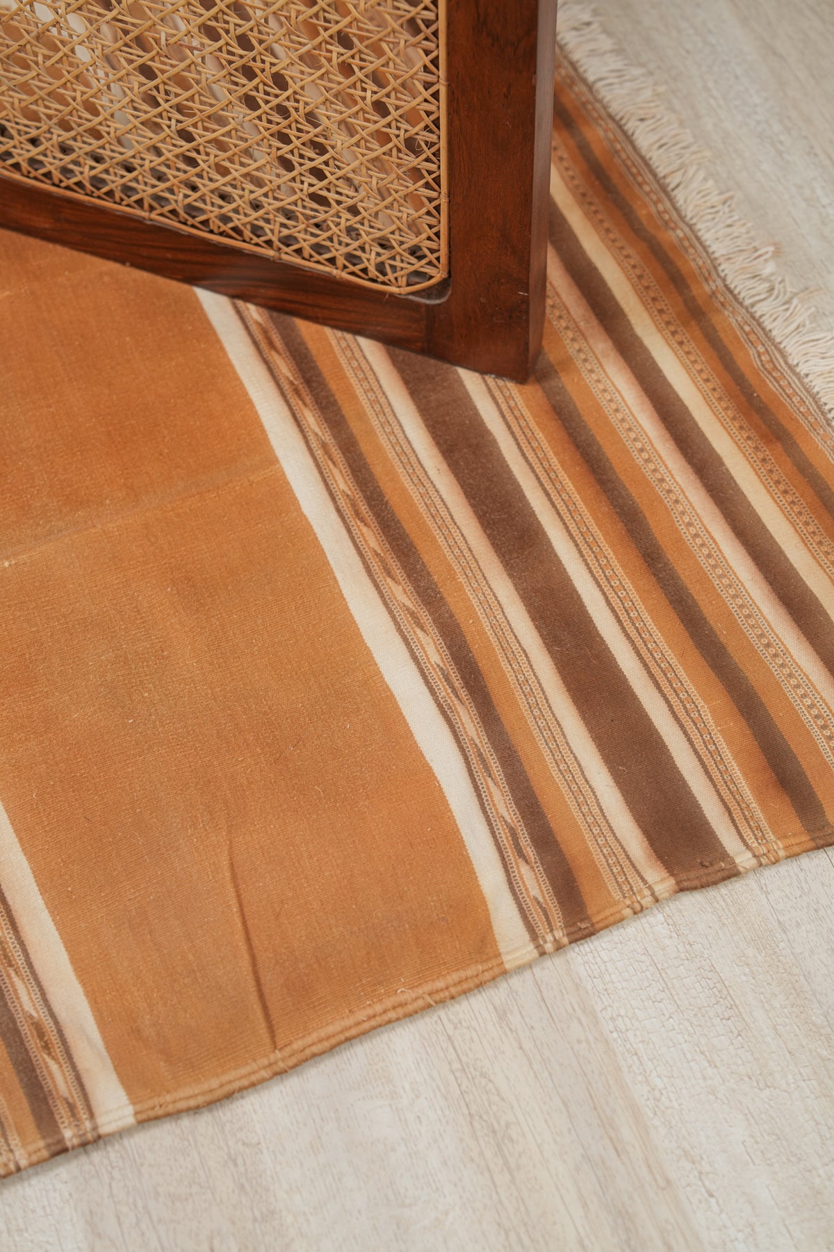 Vintage Indian Cotton Dhurrie 3'4" x 2'3"
