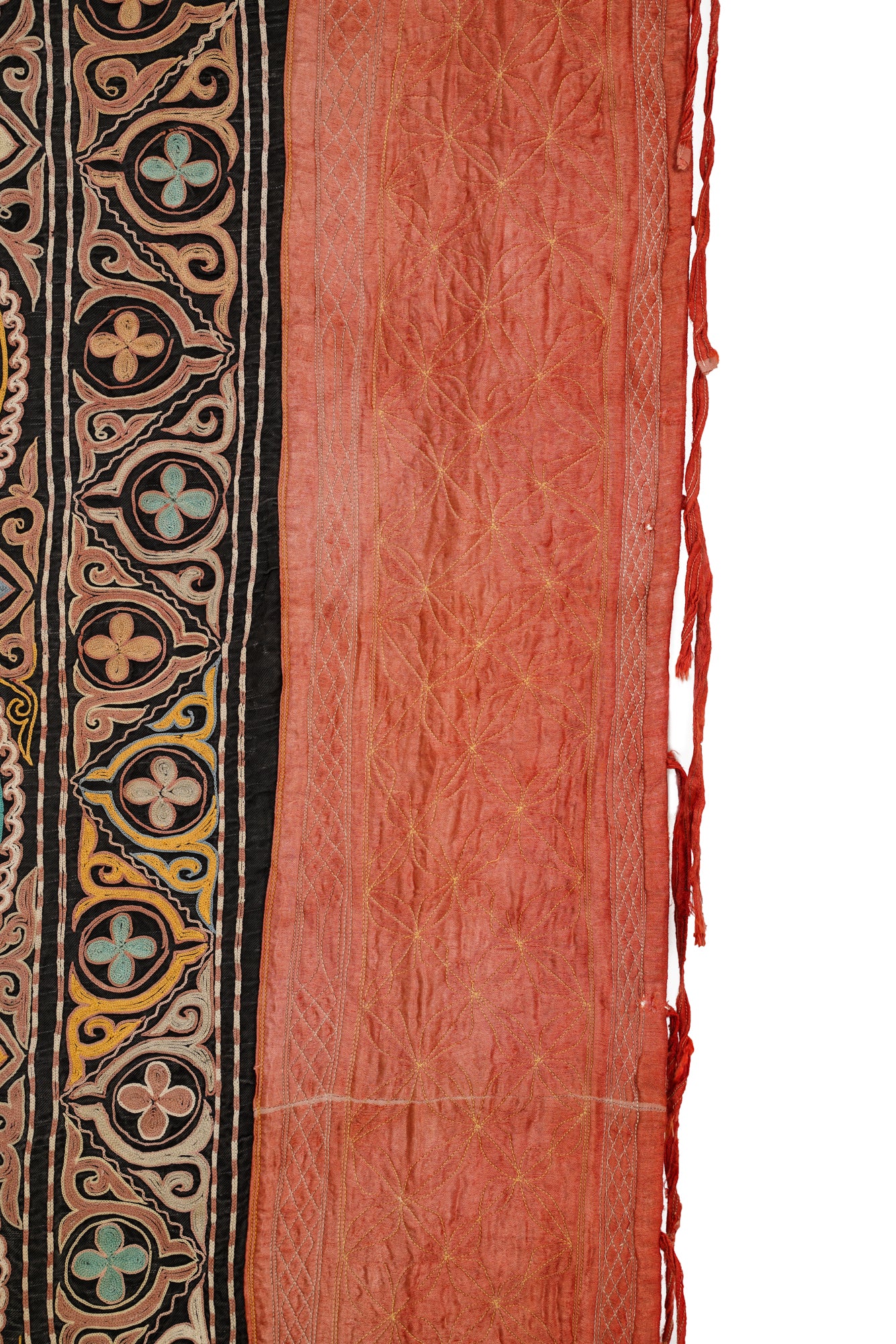 Vintage Kazakhstani Tush KYIZ EMBROIDERY  7'5" x 4'1"