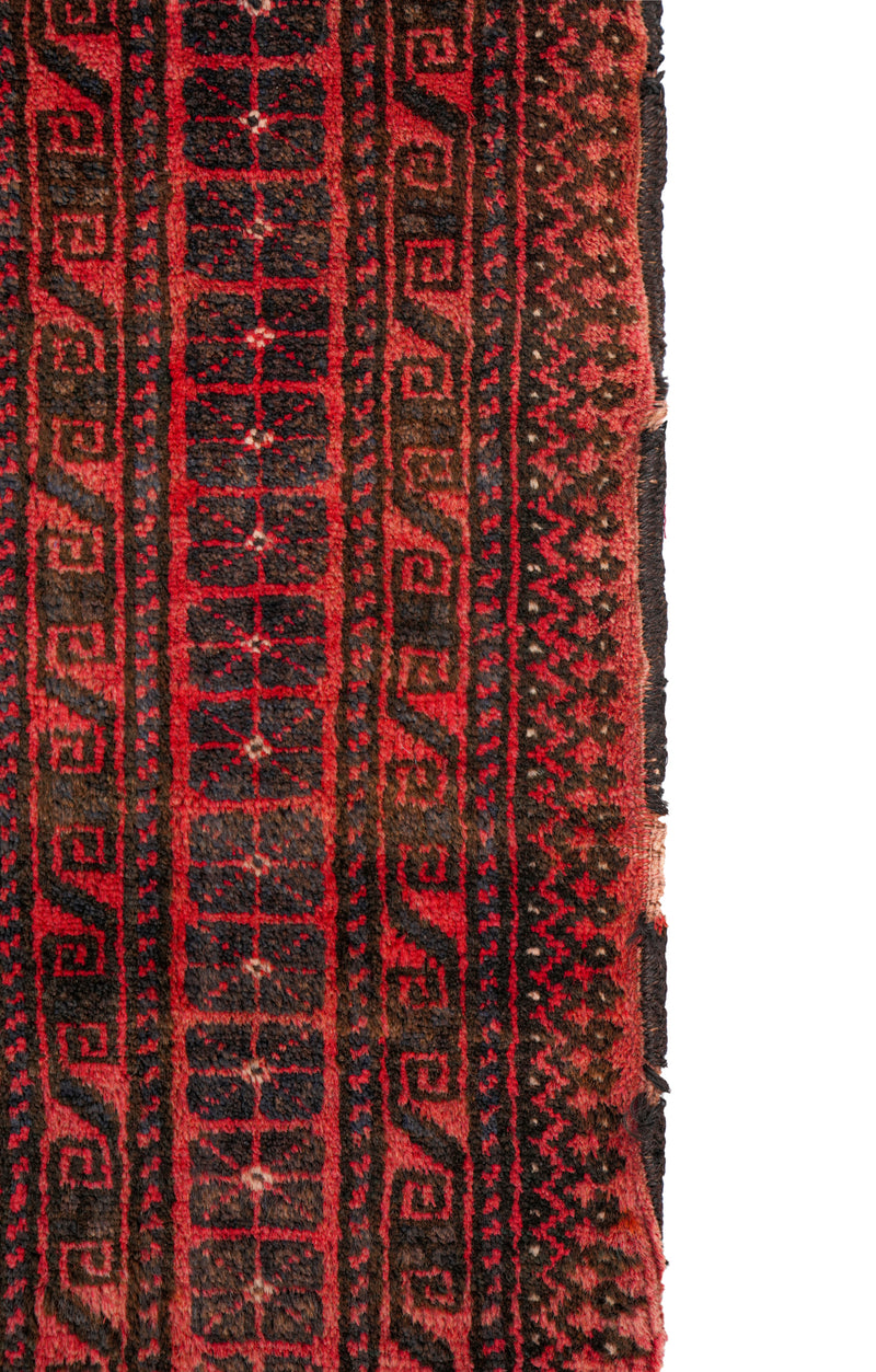 Vintage Baloch tribal Rug 8'2" x 5'