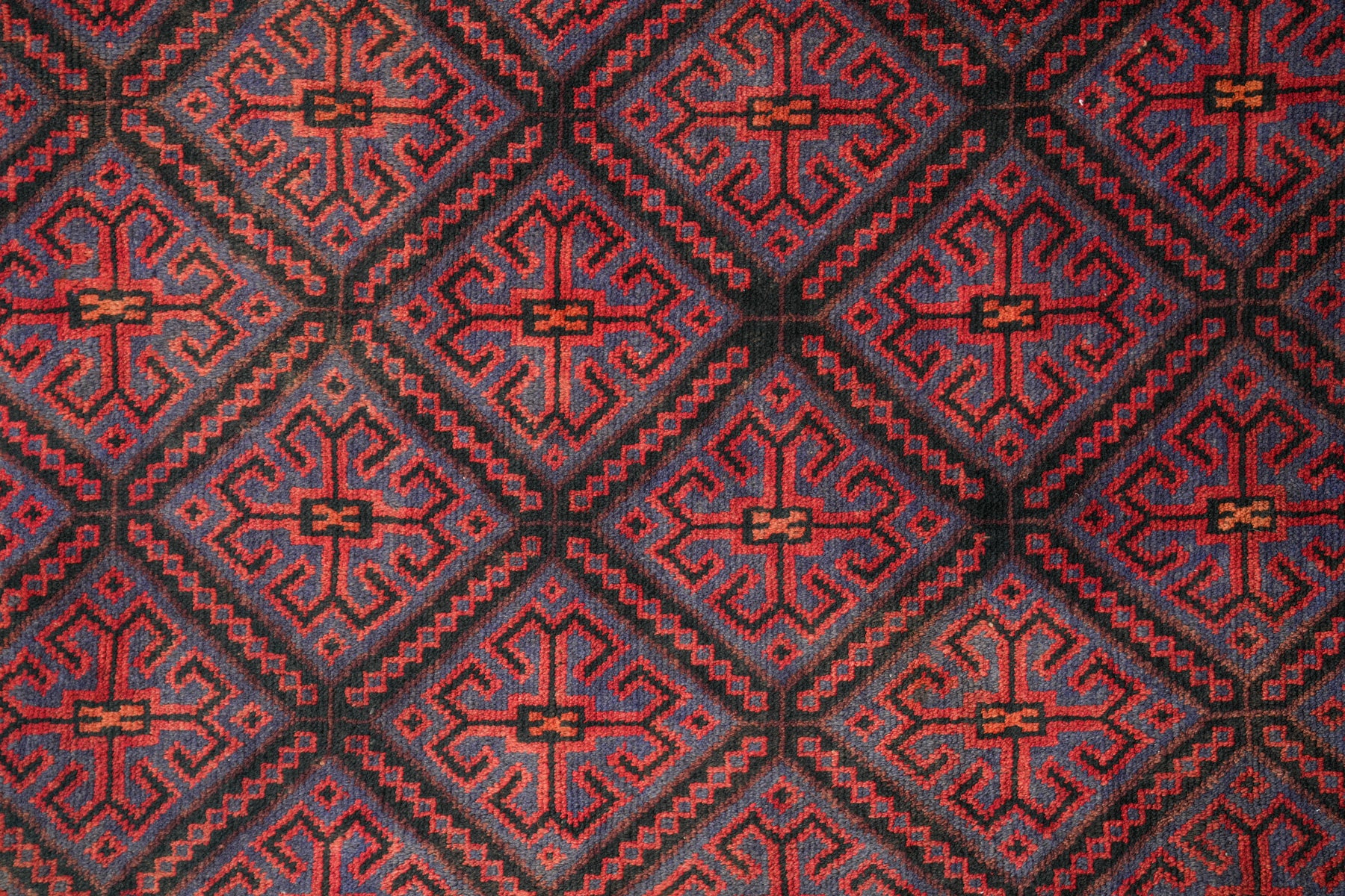 Vintage tribal Turkmen Rug 7'2" x 5'