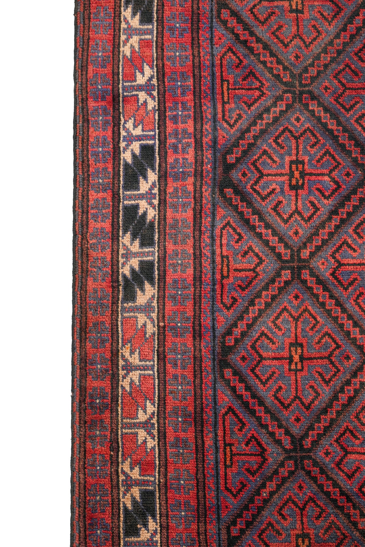 Vintage tribal Turkmen Rug 7'2" x 5'