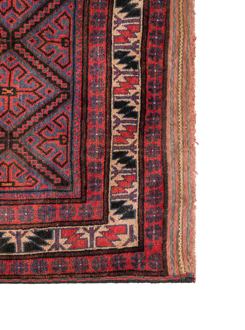 Vintage tribal Turkmen Rug 7'2" x 5'