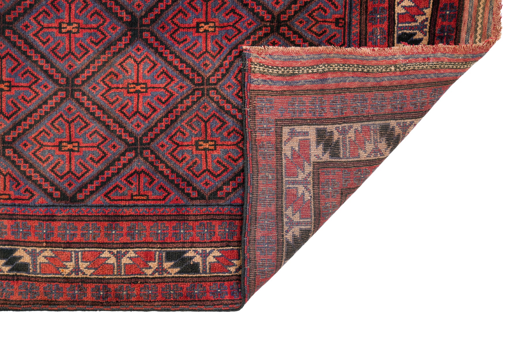 Vintage tribal Turkmen Rug 7'2" x 5'