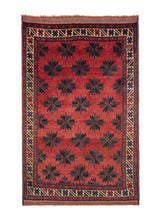 Vintage Turkmen tribal Rug 7' x 4'10"