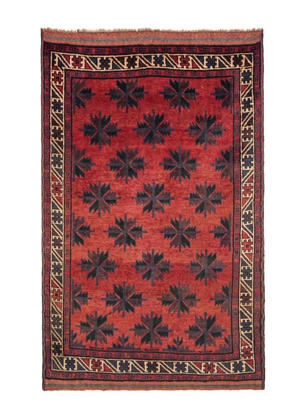 Vintage Turkmen tribal Rug 7' x 4'10"