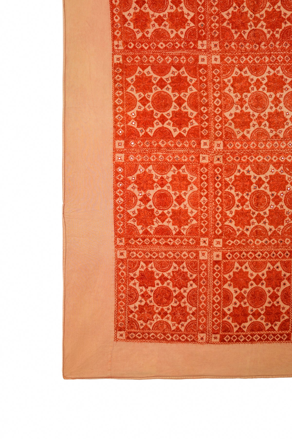 Vintage Rajasthani Embroidery 7'1" x 4'9"
