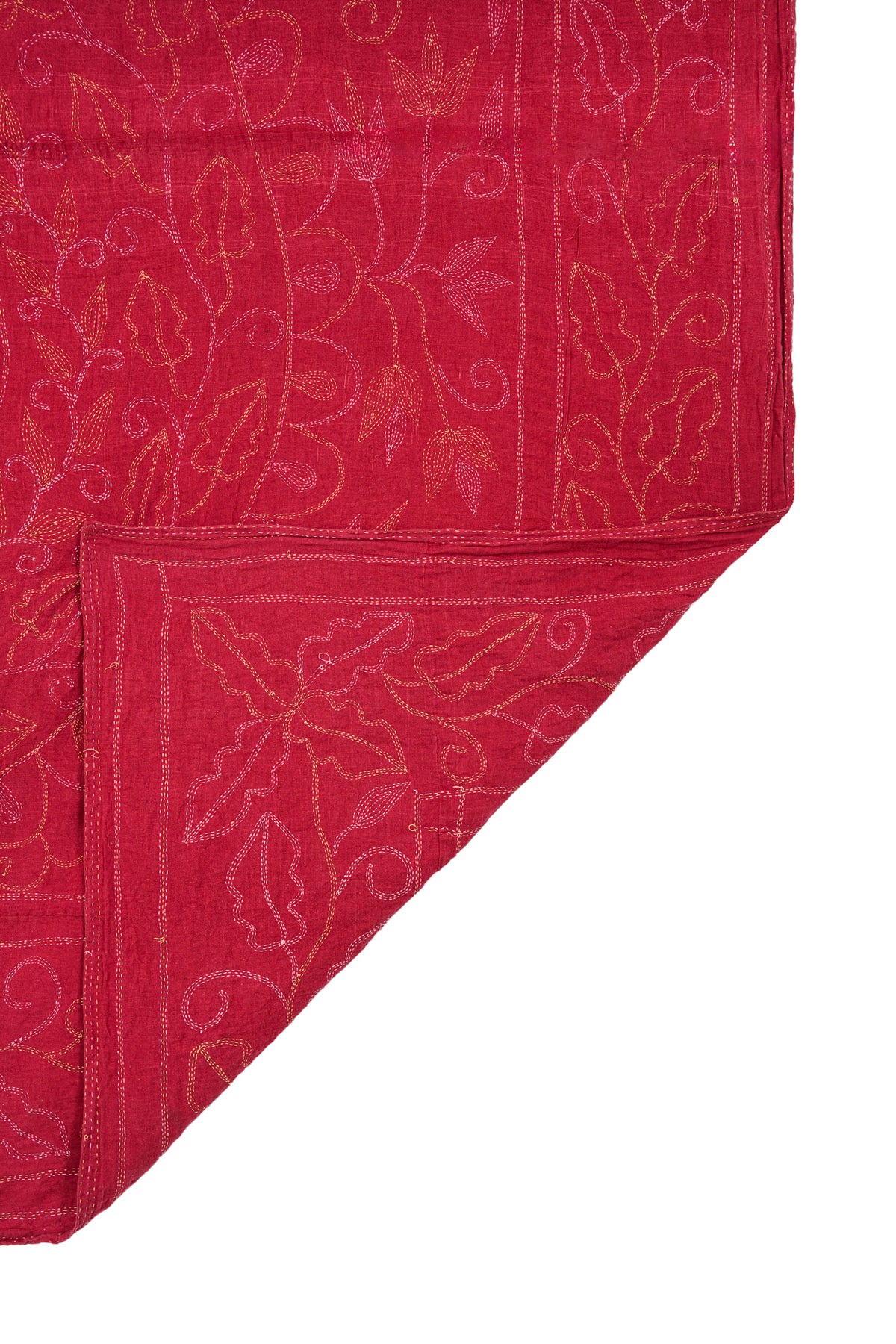 Vintage Indian Embroidery 7'1" x 6'1"