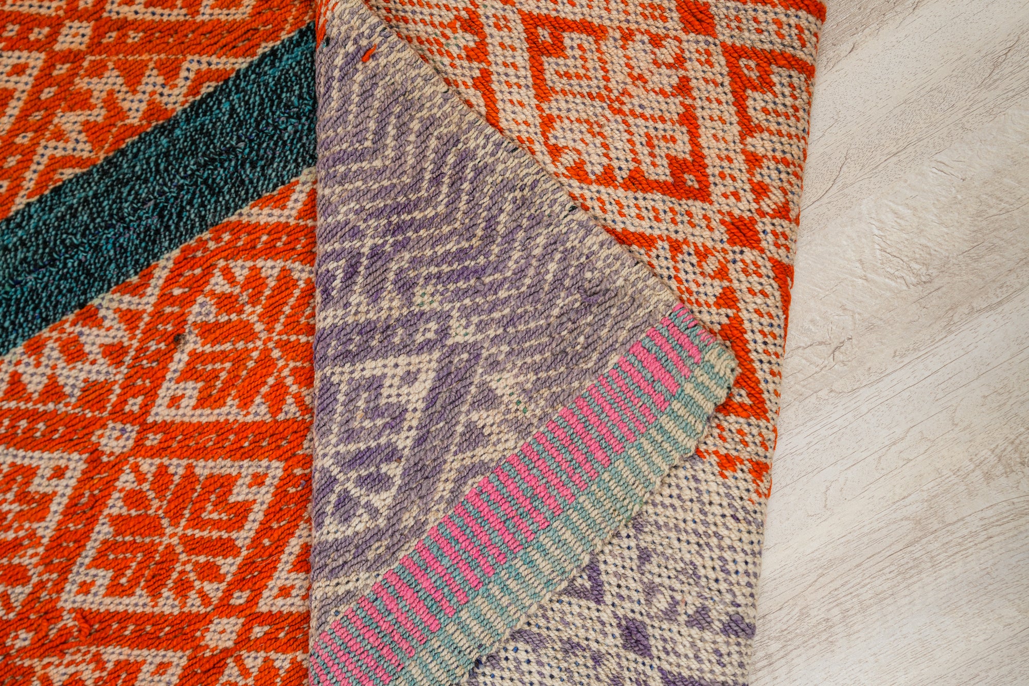 Vintage Peruvian Kilim 5'4" x 4'10"