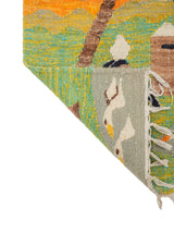 Vintage Egyptian folk Tapestry 1'6" x 1'3"