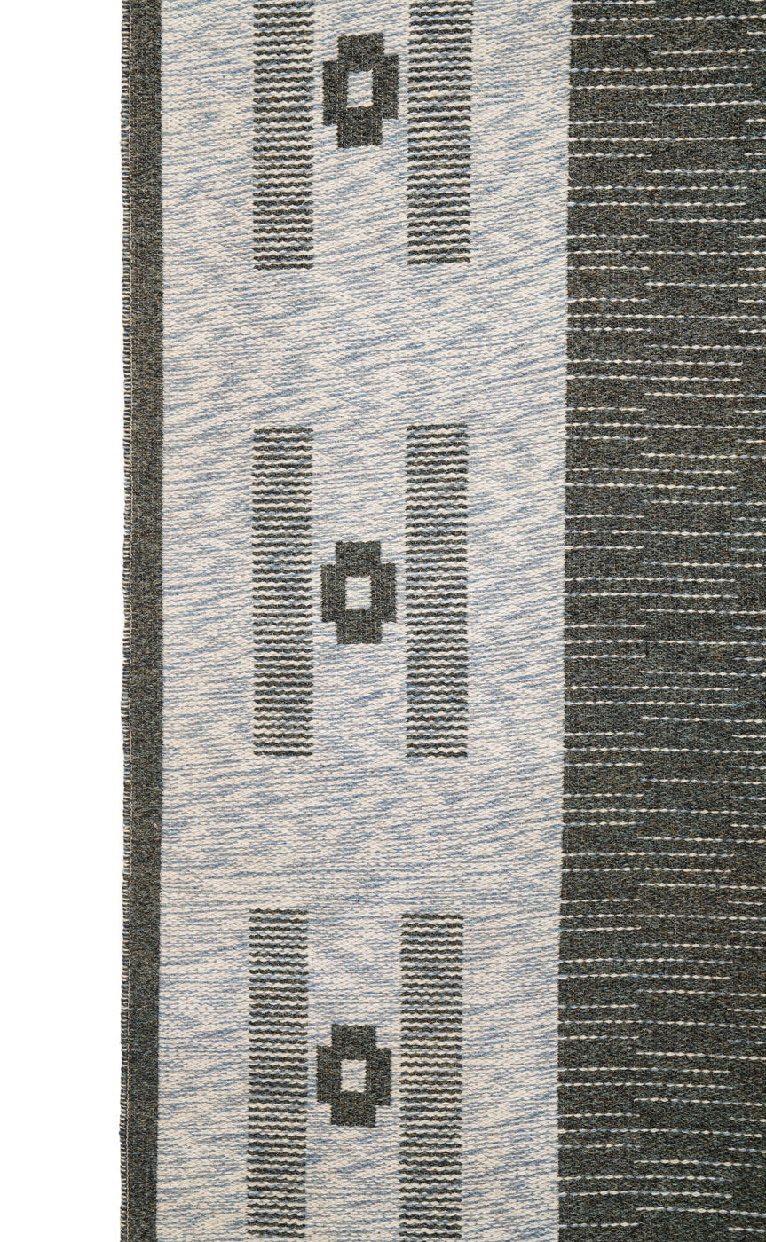 Vintage Swedish Loom Kilim 7'5" x 5'