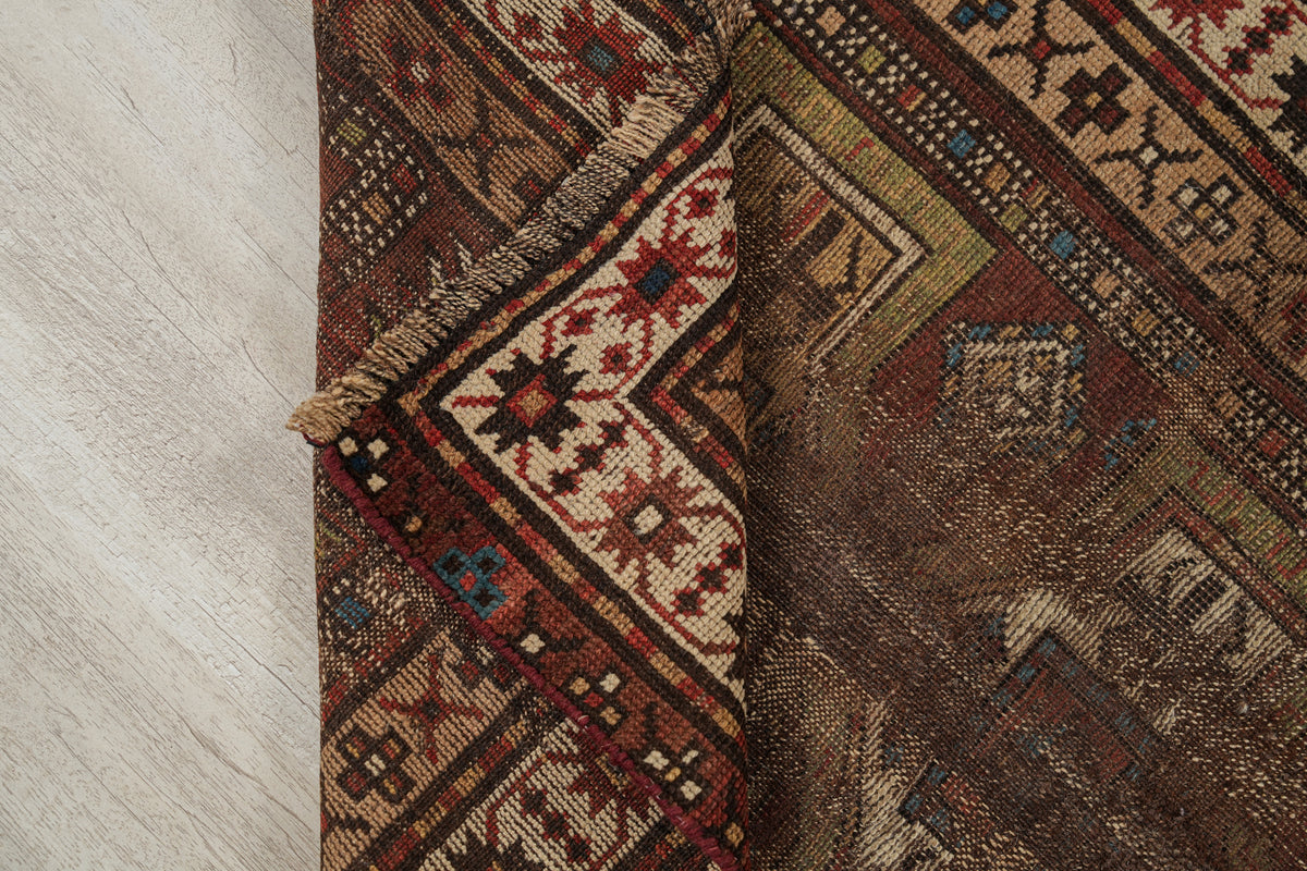 Antique Cacasian Kazak Rug 4'8" x 3'2"
