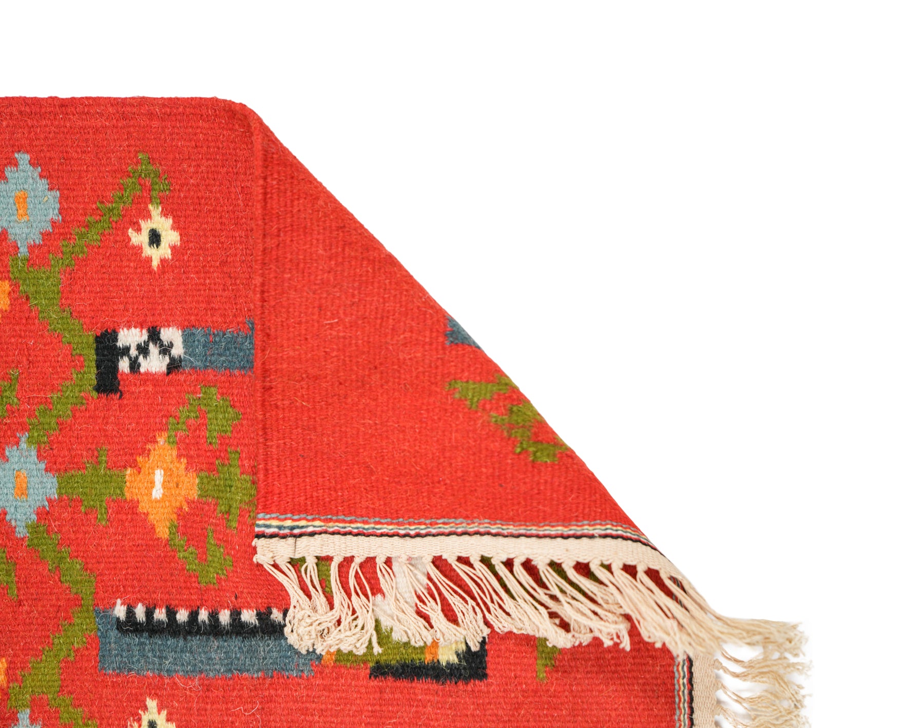 Vintage Polish folk Kilim 1'4" x 1'2"
