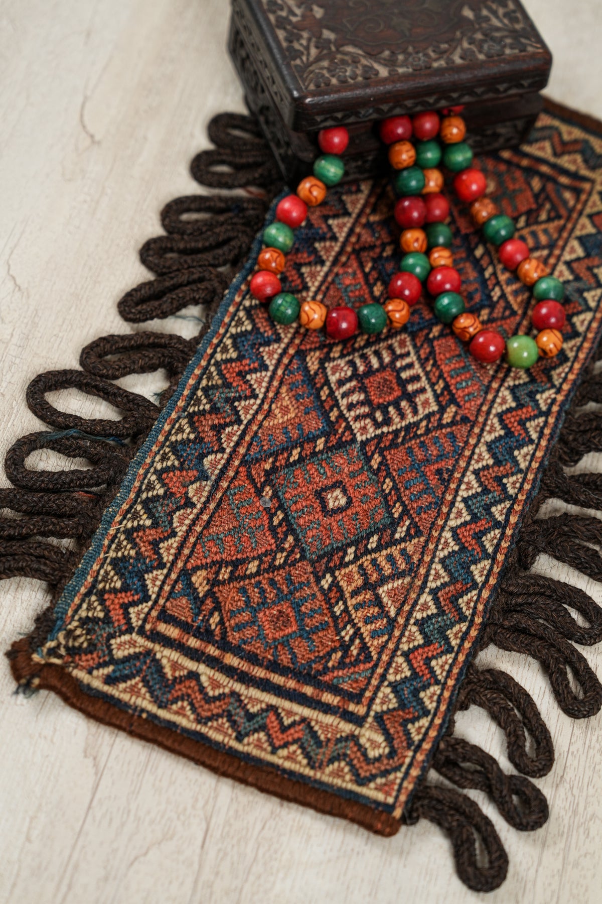 Antique Kurdish Mashraf Kilim 1'3" x 6"