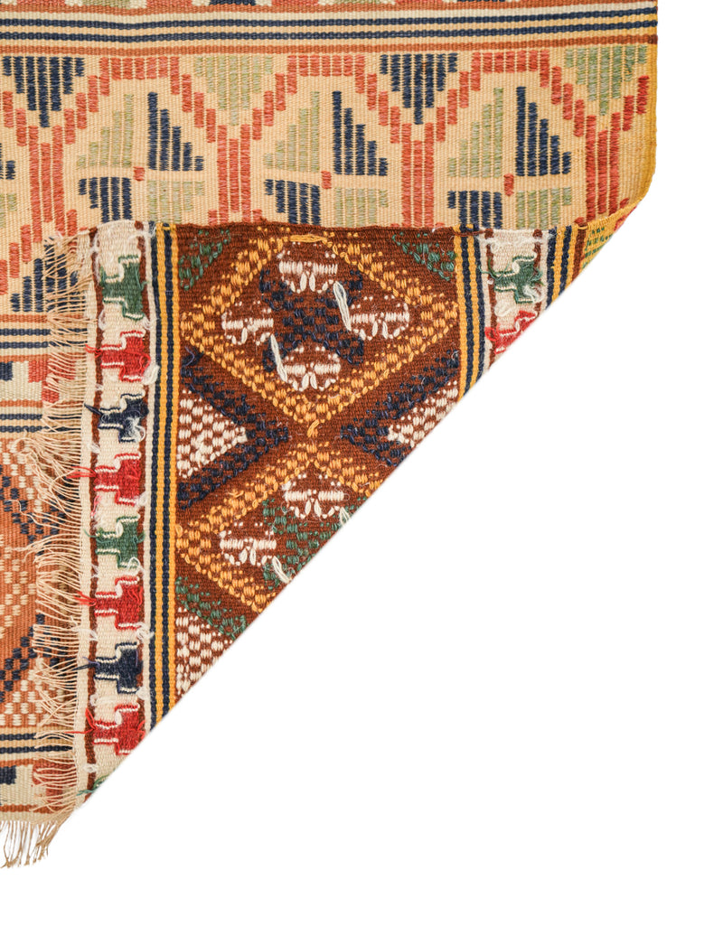 Vintage Scandinavian Folk Textile 2'1" x 1'8"