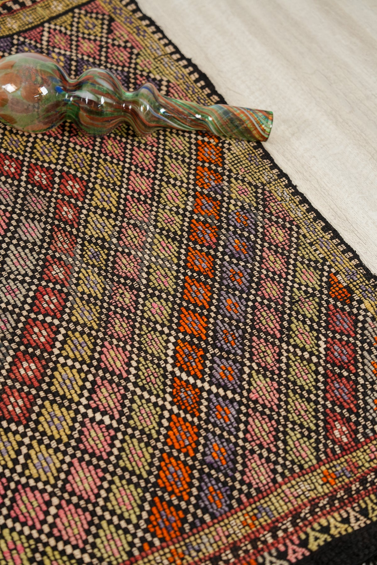 Vintage Turkish Cecim Kilim 3'10" x 4'
