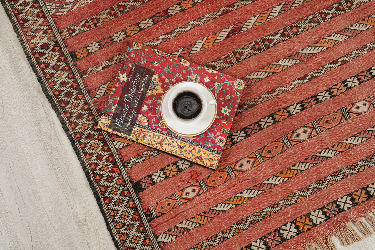 Vintage Moroccan Berber Kilim  5' x 3'6"