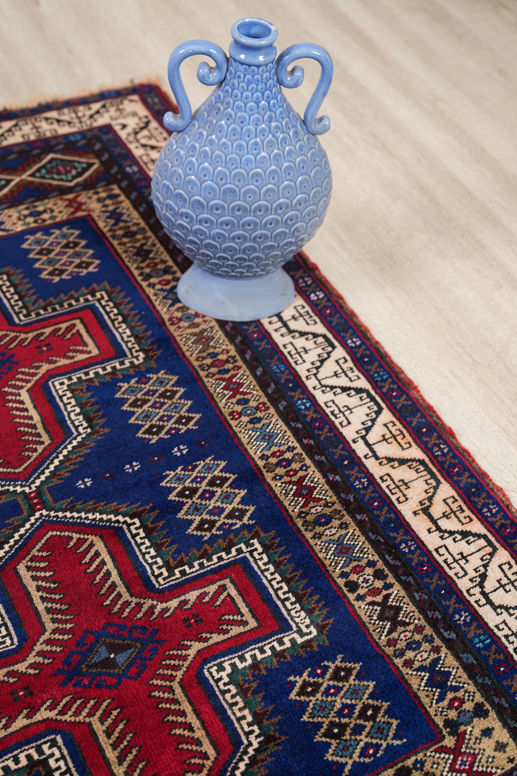 Vintage Turkish Bergama Rug 5'1" x 3'5"