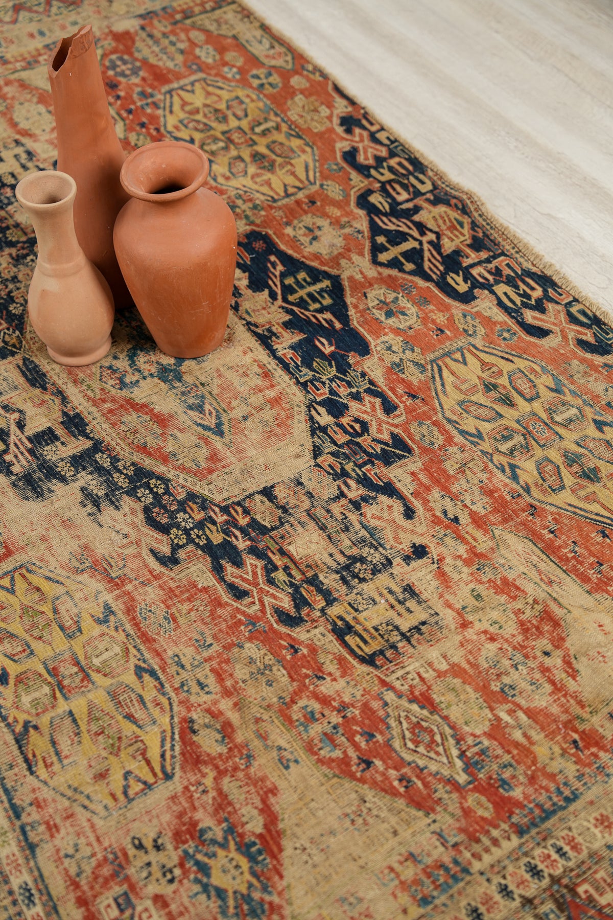Antique East Caucasian Soumack Kilim 6'7" x 3'8"
