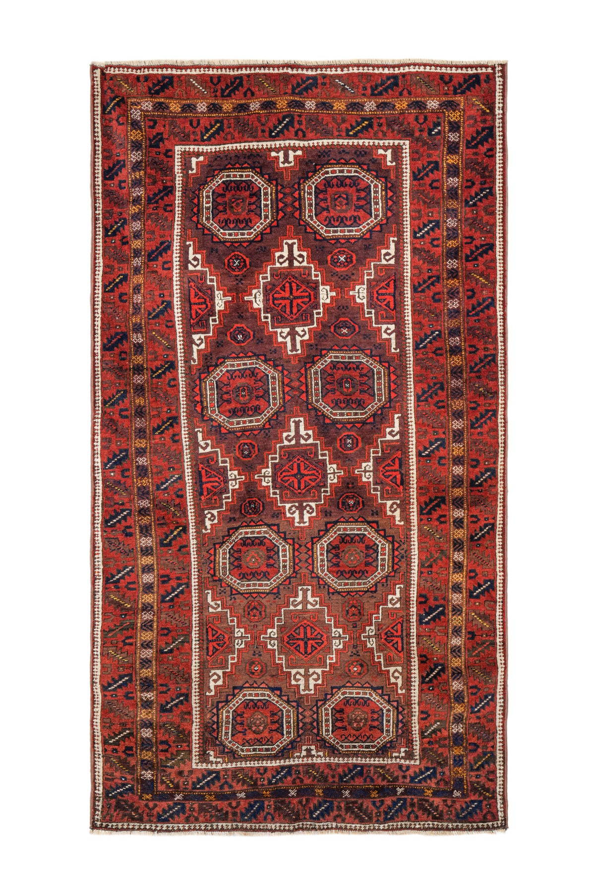 Antique Baloch Rug 6'7" x 3'9"