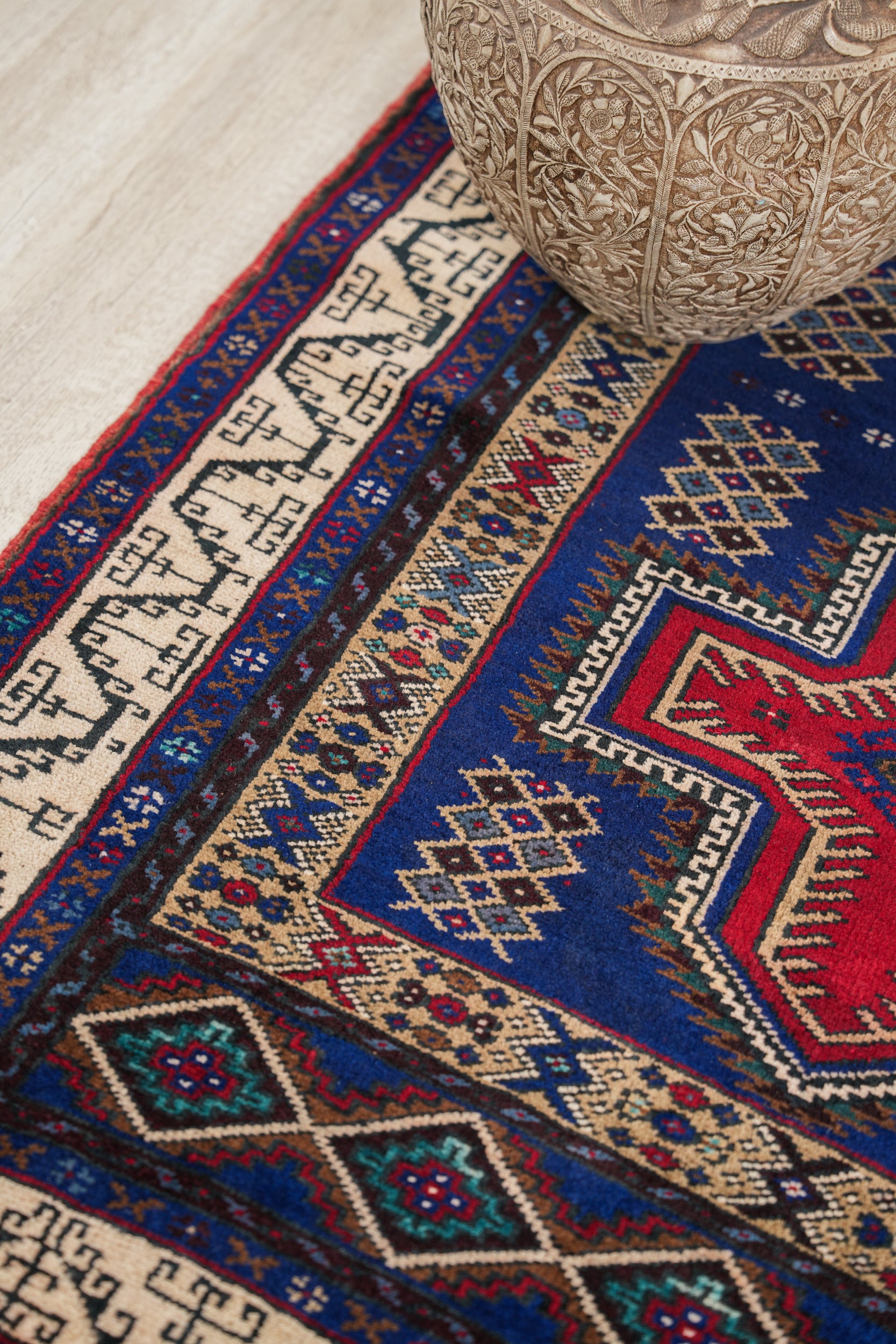 Vintage Turkish Bergama Rug 5'1" x 3'5"