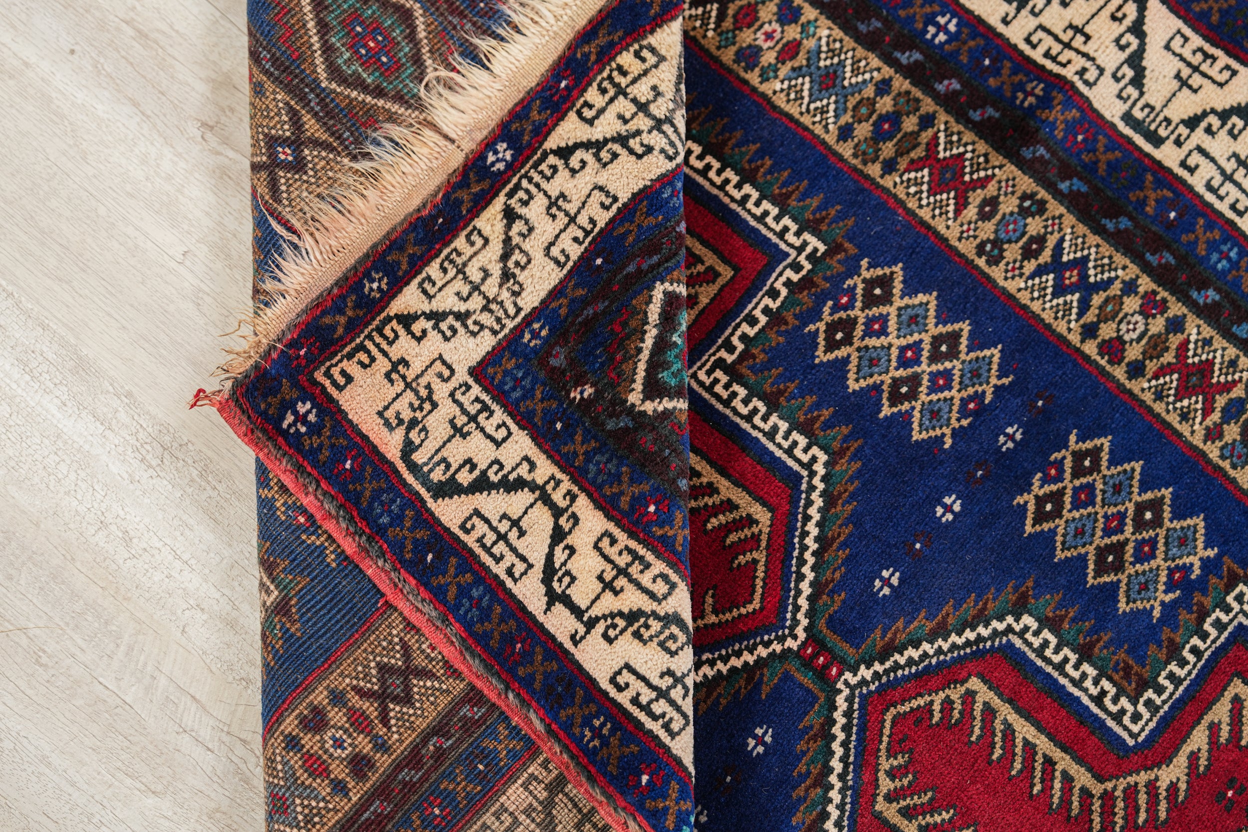 Vintage Turkish Bergama Rug 5'1" x 3'5"