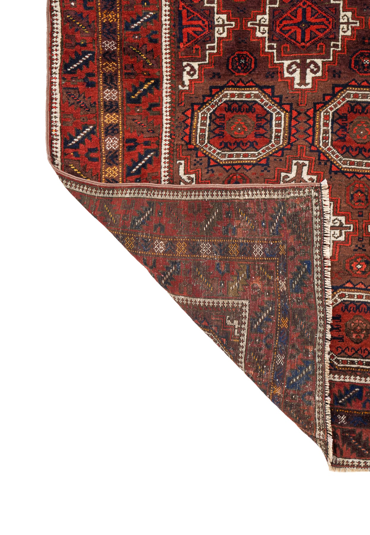 Antique Baloch Rug 6'7" x 3'9"