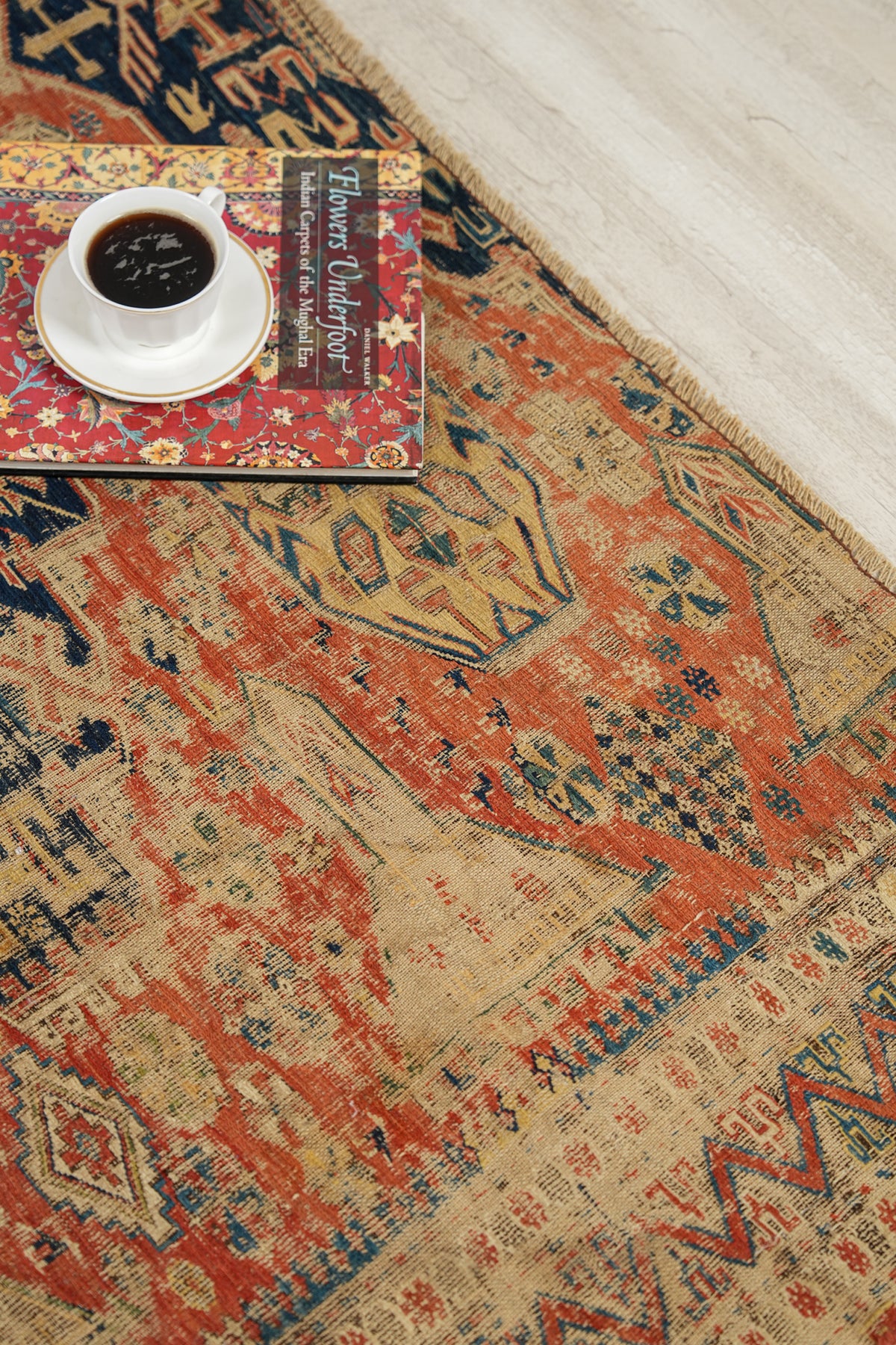 Antique East Caucasian Soumack Kilim 6'7" x 3'8"