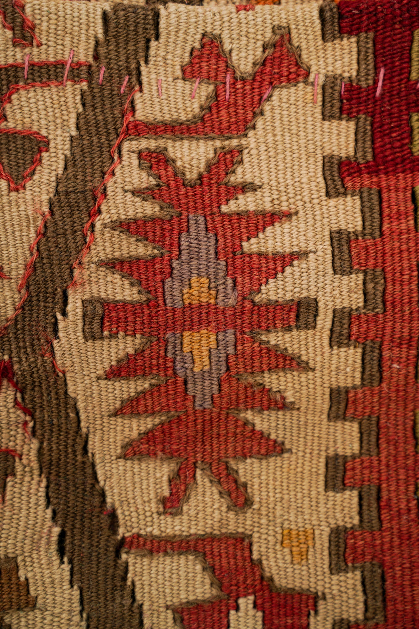 Vintage Turkish Kilim Bag 1'5" x 10"