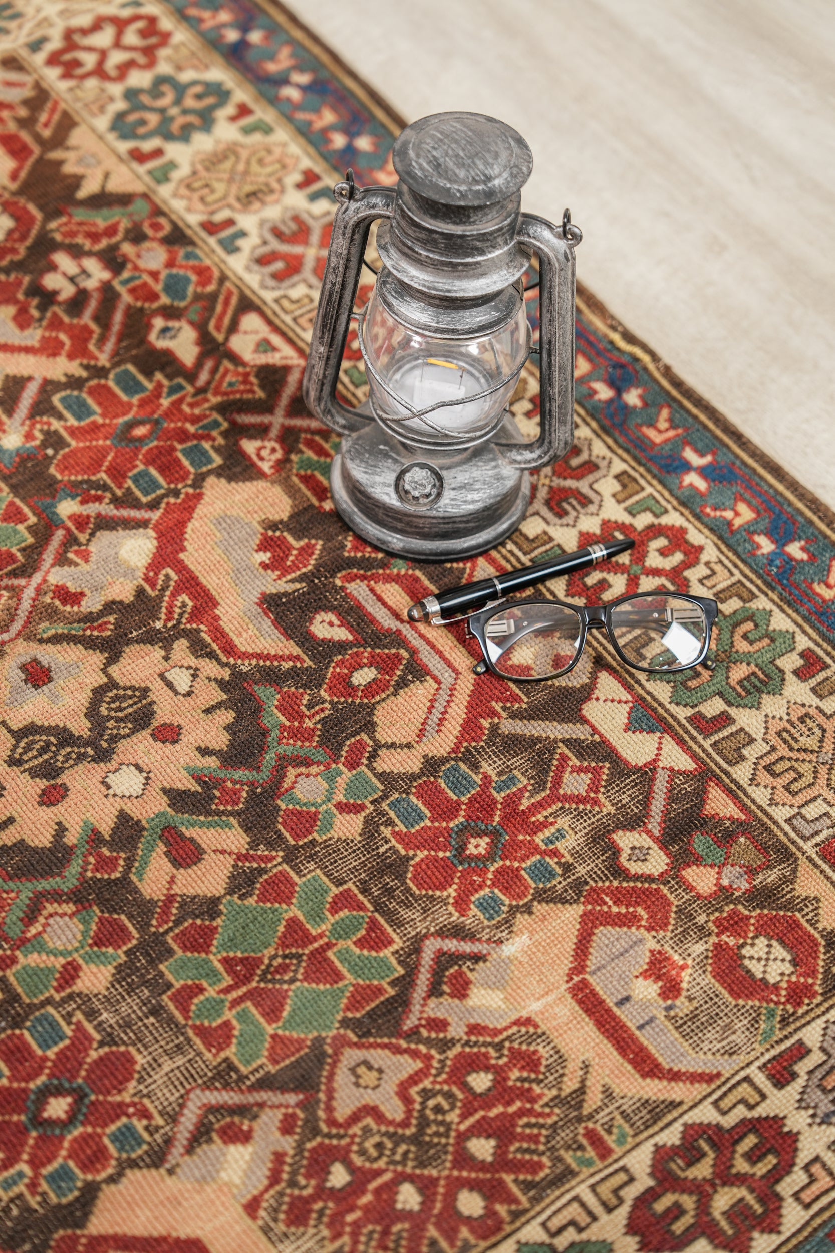 Antique Caucasian Kuba Rug 3'7" x 2'10"