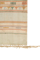 Vintage Laos Ikat Silk Embroidery Panel Textile 10' x 1'10"
