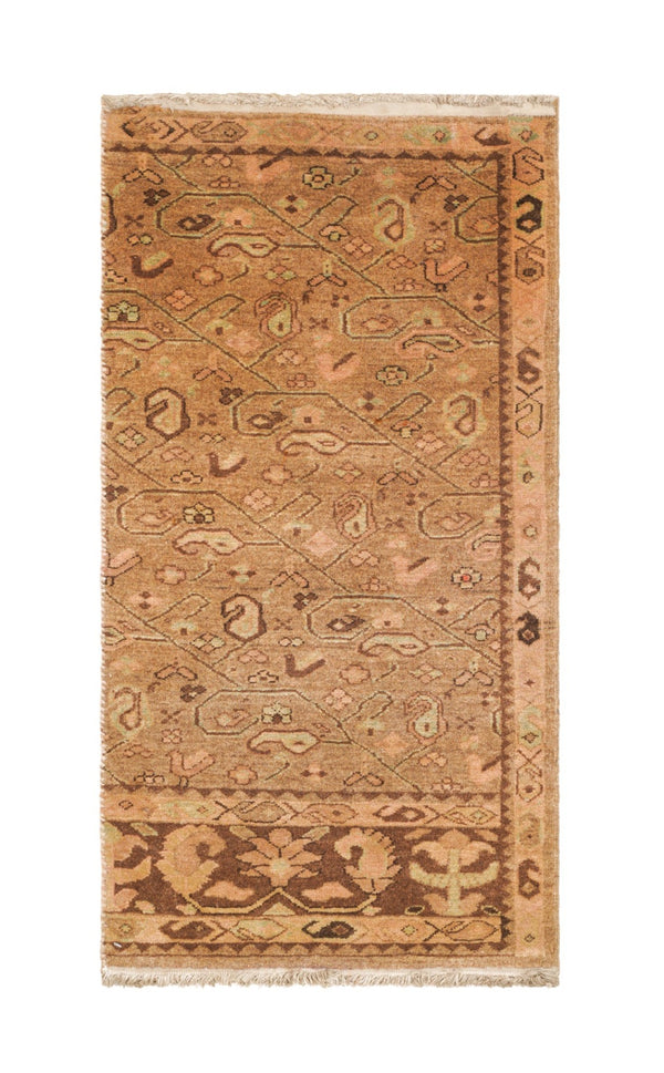 Vintage Turkish "Woven Legends" Fragment rug 3' x 1'7"