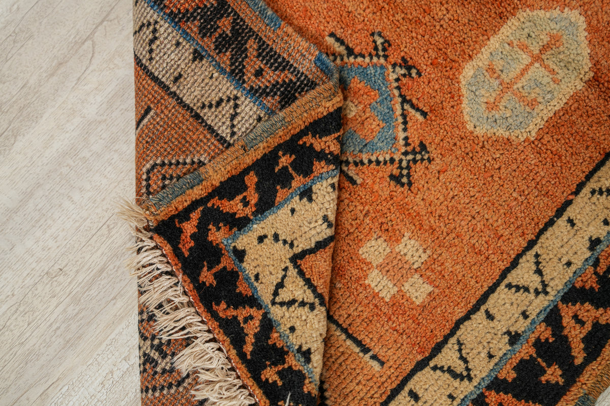 Vintage Turkish Rug 4' x 2'