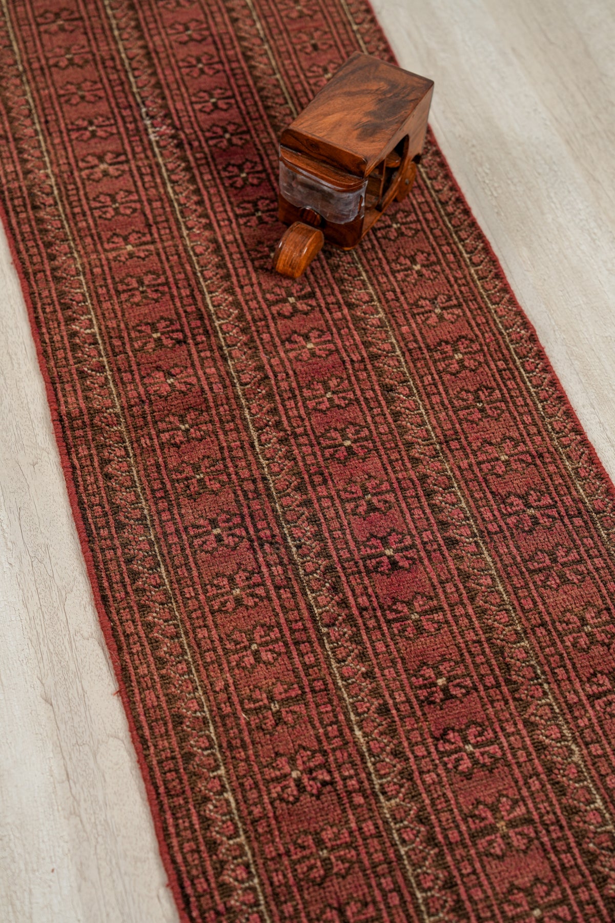 Vintage Turkmen Rug 6'11" x 1'6"