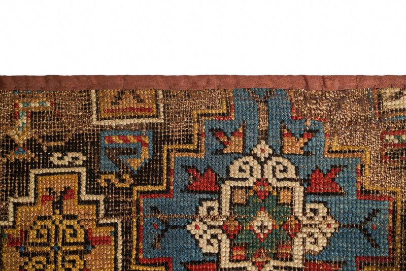 Antique Turkish Konya Rug 2'4" x 2'2" (Fragment)