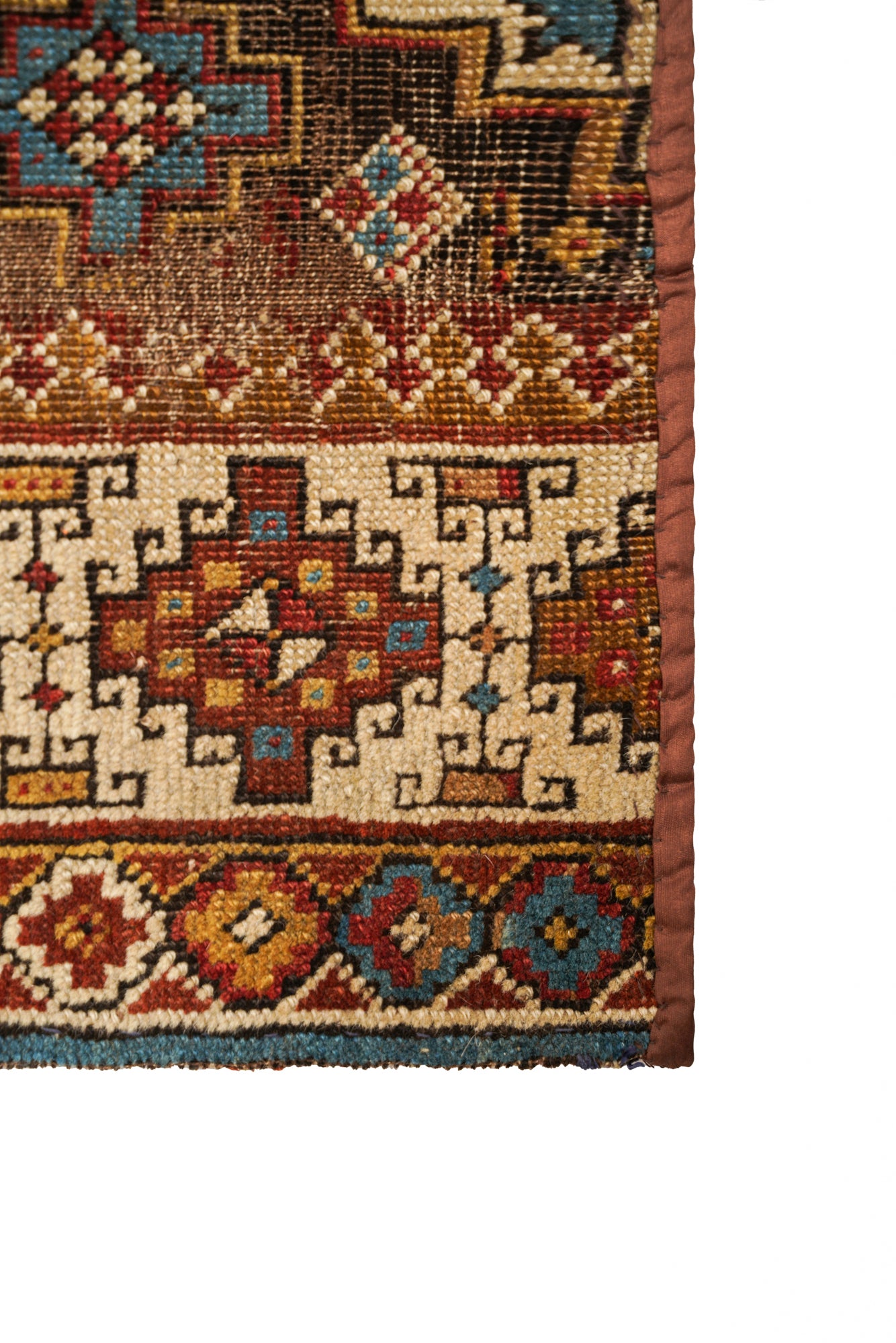 Antique Turkish Konya Rug 2'4" x 2'2" (Fragment)