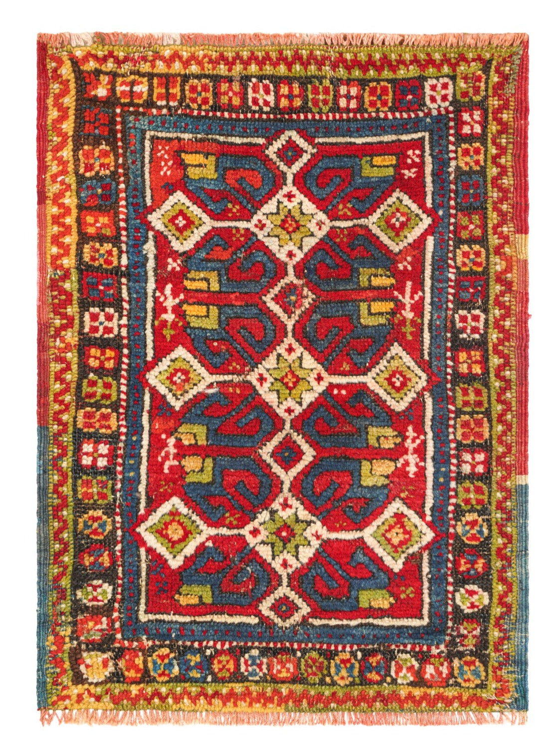 Antique Turkish Bergama Rug 2' x 1'6"