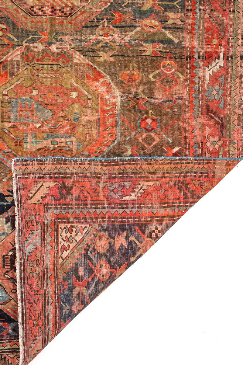 Antique Caucasian Shirvan Rug 5'3" x 3'2"