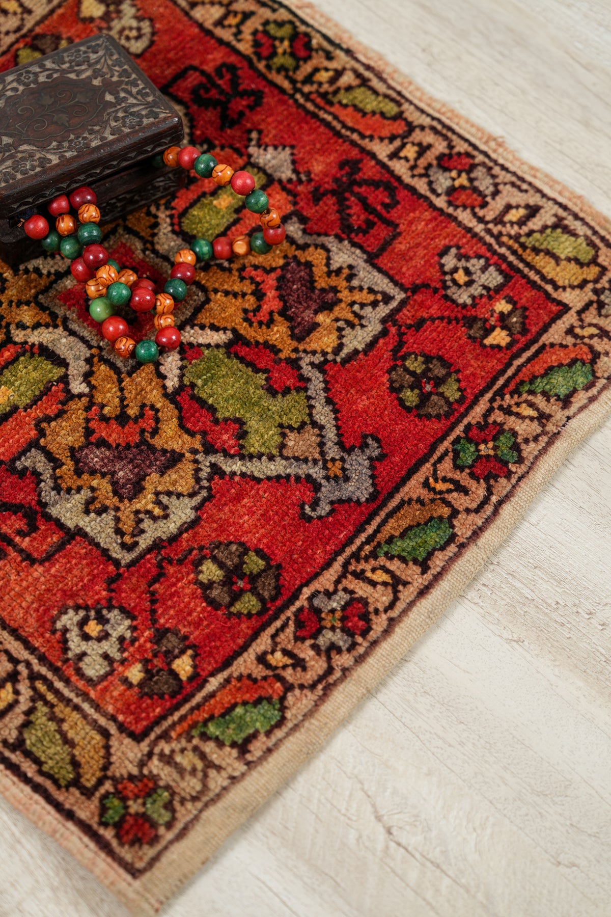 Vintage Turkish Rug 1'8" x 1'8"