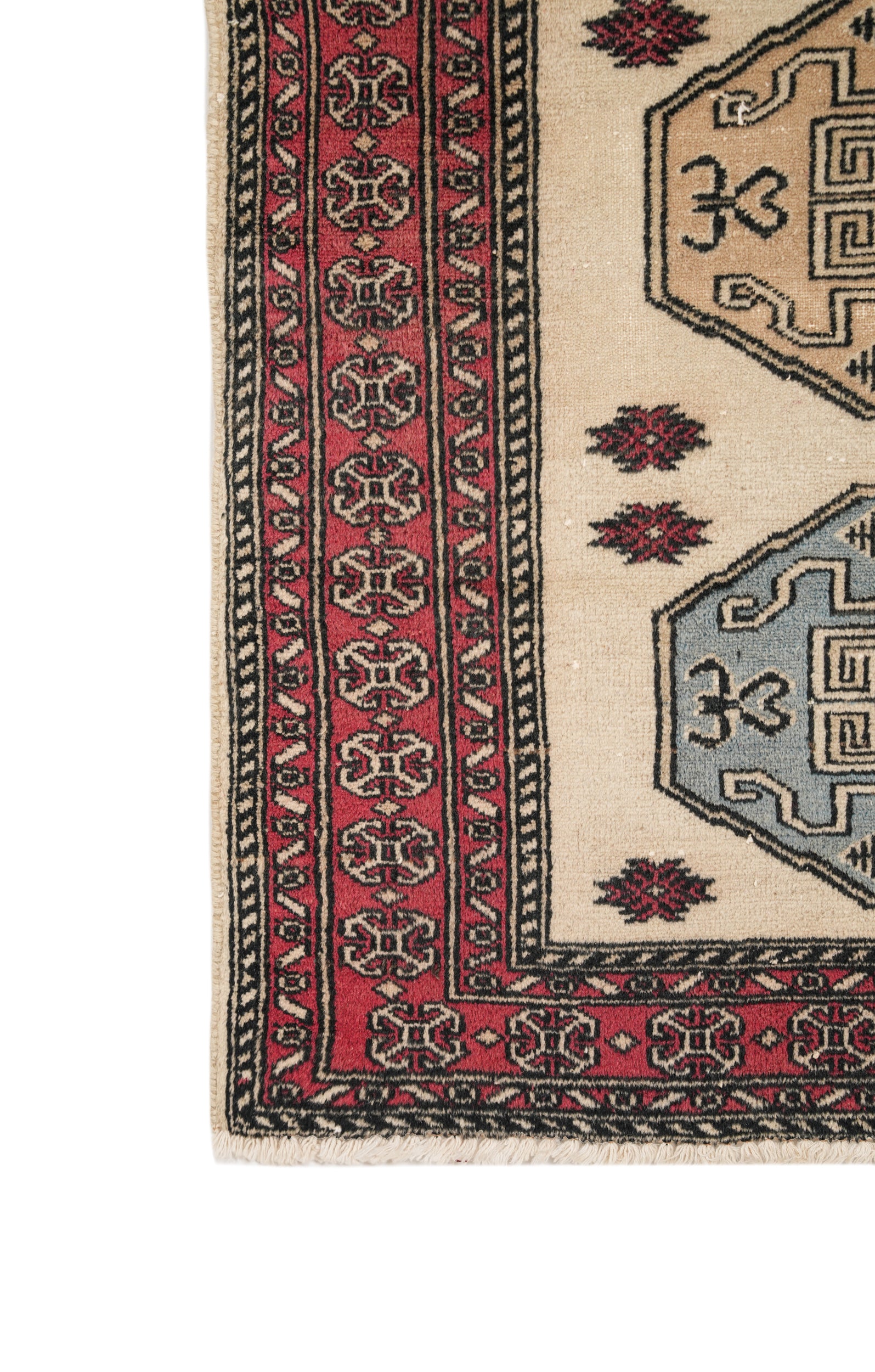 Vintage Pakistani kazak Rug 4'4" x 2'7"