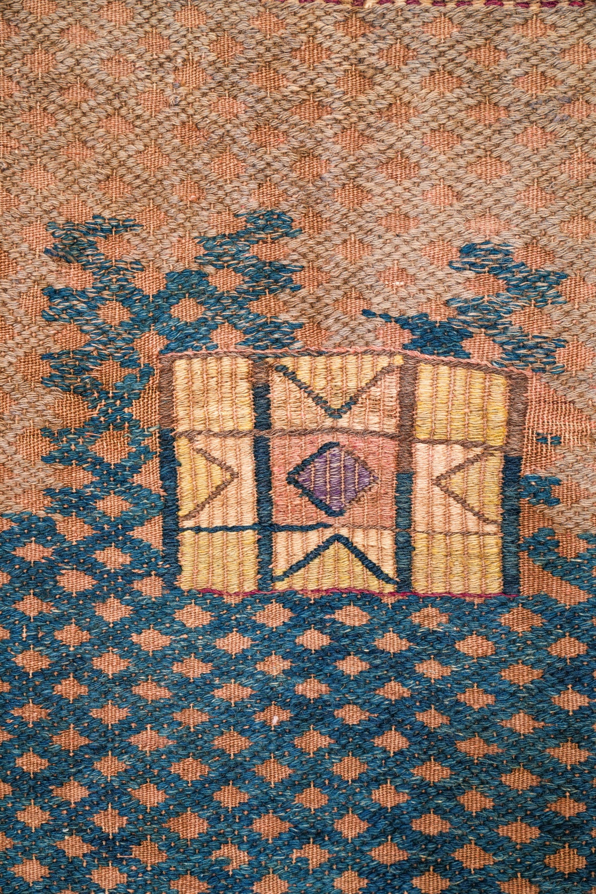ANTIQUE TURKISH CECIM SOUMAK KILIM 5' x 4'2"