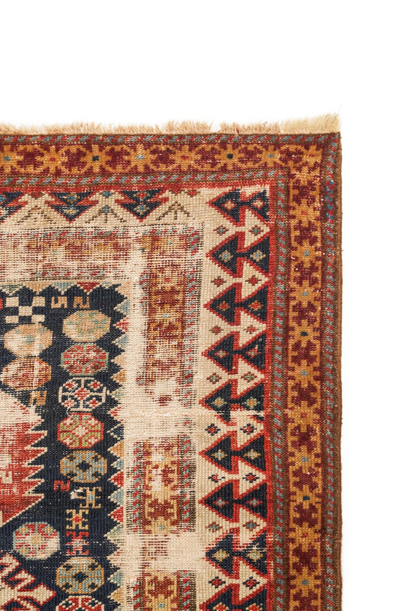 Antique Caucasian Shirvan Hallway Rug 8'3" x 3'4"