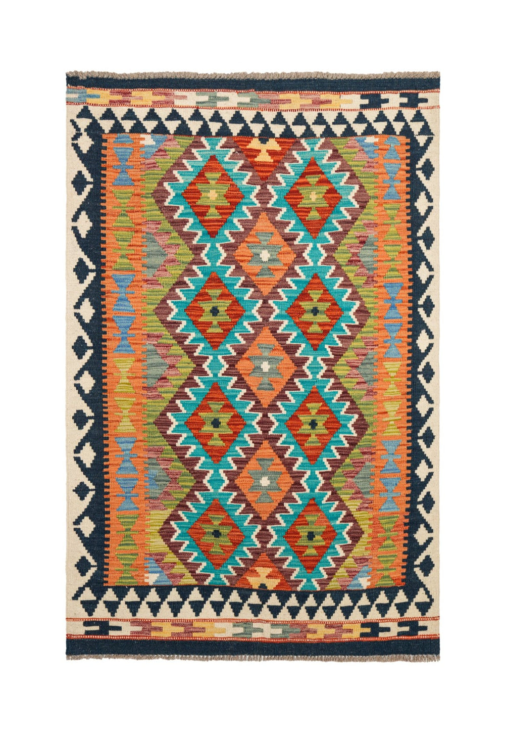 BEST PRICE... Size: cheapest 5'2 x 2'1 feet, Beautiful Handmade Vintage Afghan Nomadic Herati Kilim - Afghan Nomadic Sofreh Kilim/ Unique Kilim Rug