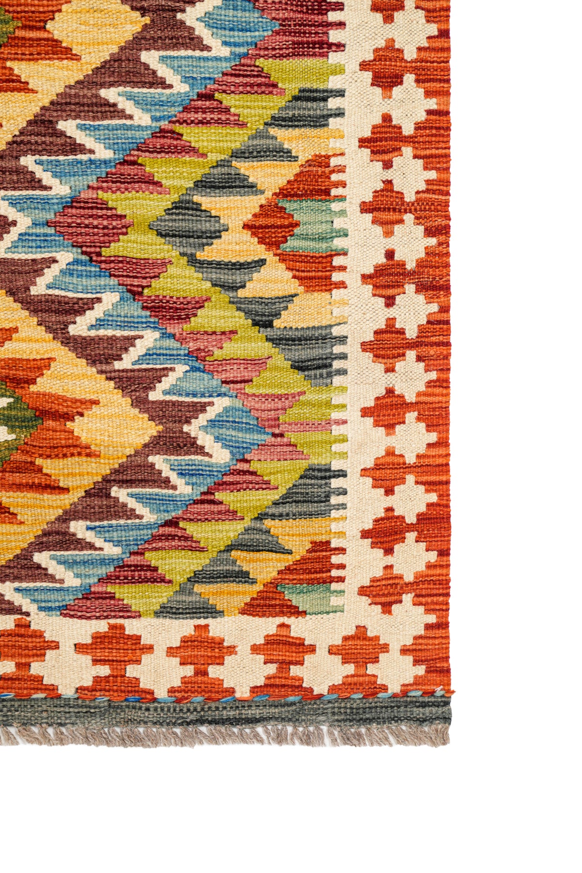 Modern Afghan Shirvan kilim 4'3" x 2'9"