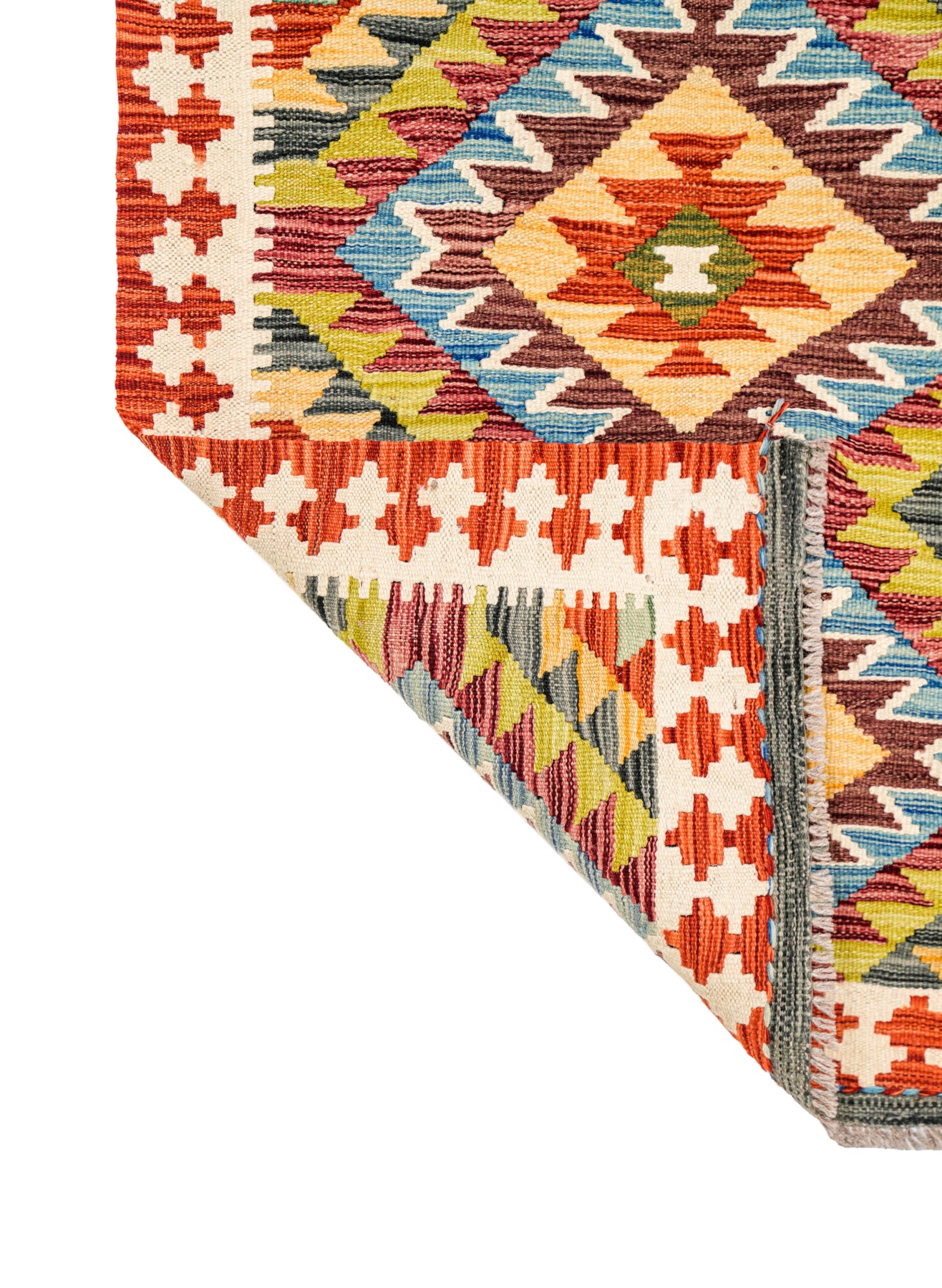 Modern Afghan Shirvan kilim 4'3" x 2'9"