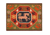 Vintage Swedish Rollakan Tapestry 2'4" x 1'9" (backahast)