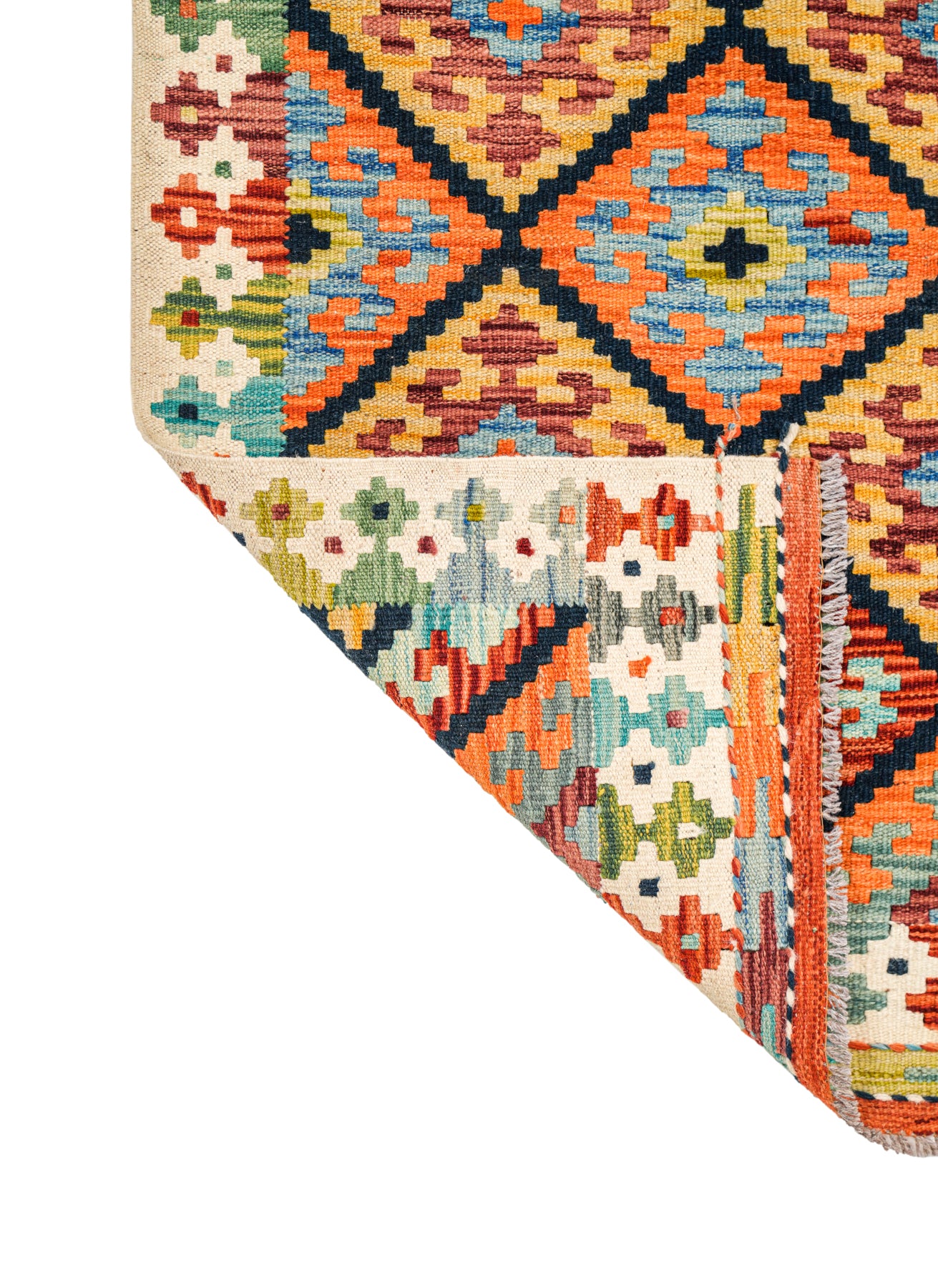 Modern Afghan Shirvan Kilim 4'2" x 3'