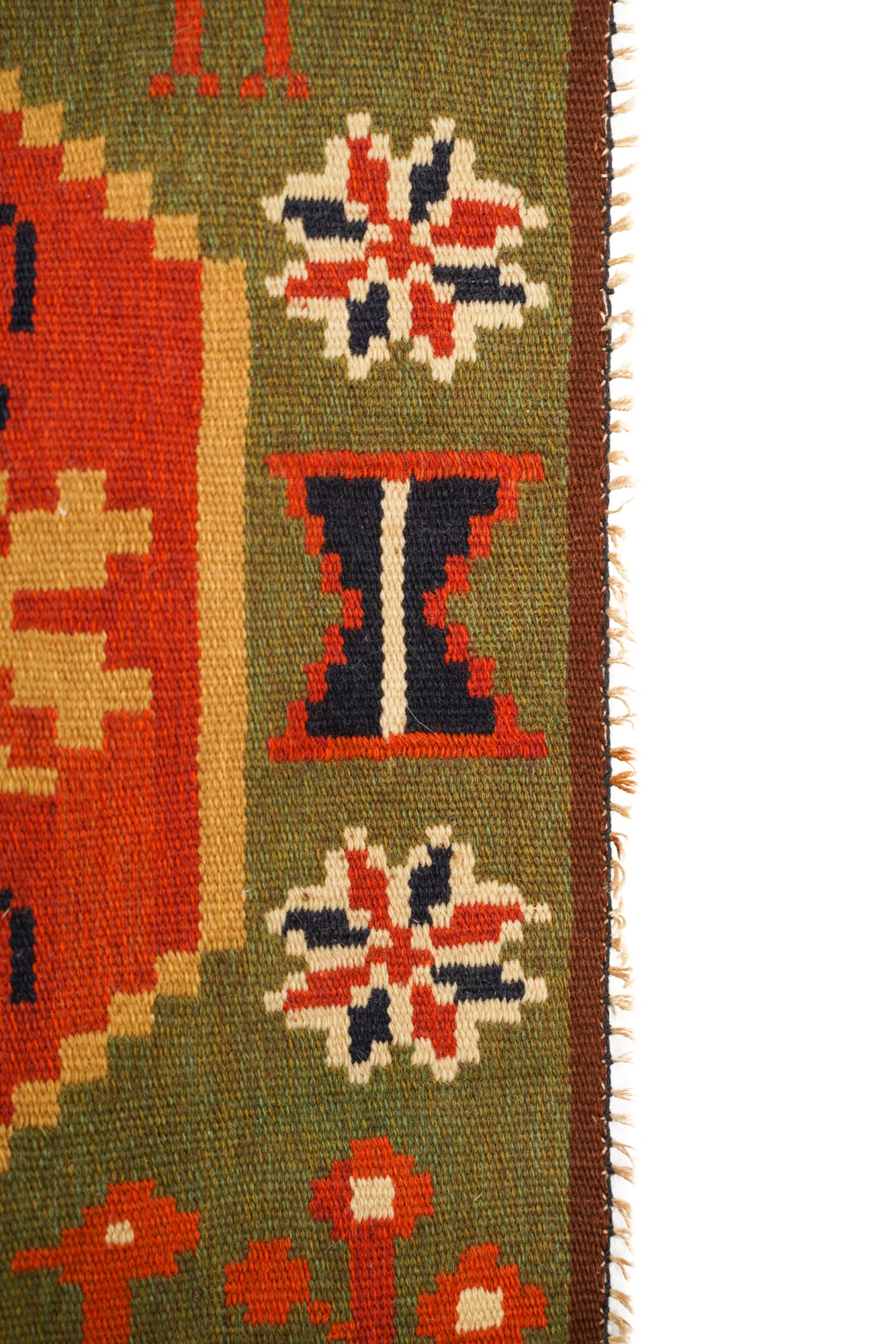 Vintage Swedish Rollakan Tapestry 2'4" x 1'9" (backahast)