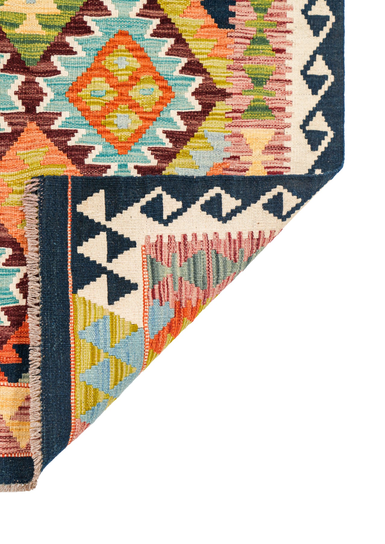 Modern Afghan Shirvan Kilim 5' x 3'5"