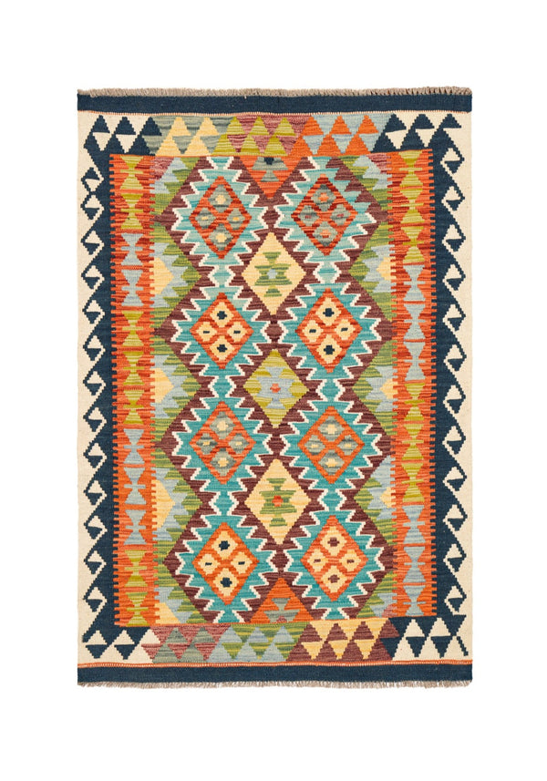 Modern Afghan Kazak kilim 5' x 3'5"